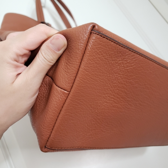 J. Crew Cognac Leather Tote - Picture 7 of 13